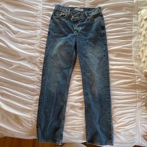 Top shop asymmetrical jeans